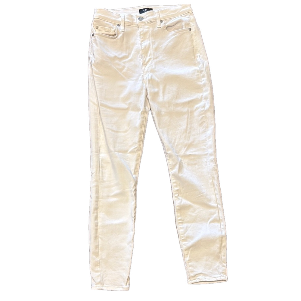 7 for All Mankind high waist ankle skinny jeans, size 27 - Picture 2 of 7